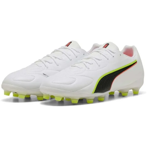 Puma KING 20 MATCH FG/AG Pánske kopačky, biela, veľkosť 41