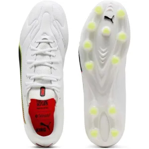 Puma KING 20 MATCH FG/AG Pánske kopačky, biela, veľkosť 41