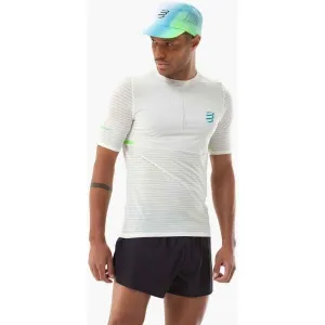 Compressport RACING SS TSHIRT M Pánske bežecké tričko, biela, veľkosť