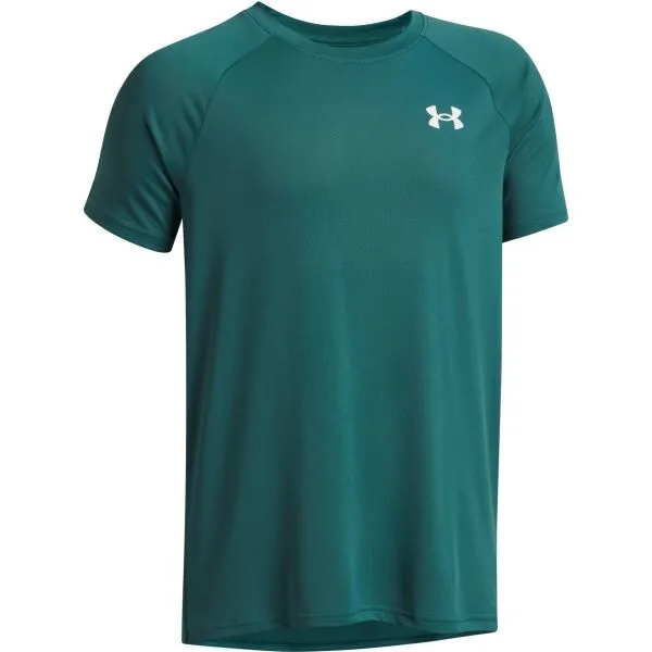 Under Armour TECH 2.0 Chlapčenské športové tričko, tmavo zelená, veľkosť