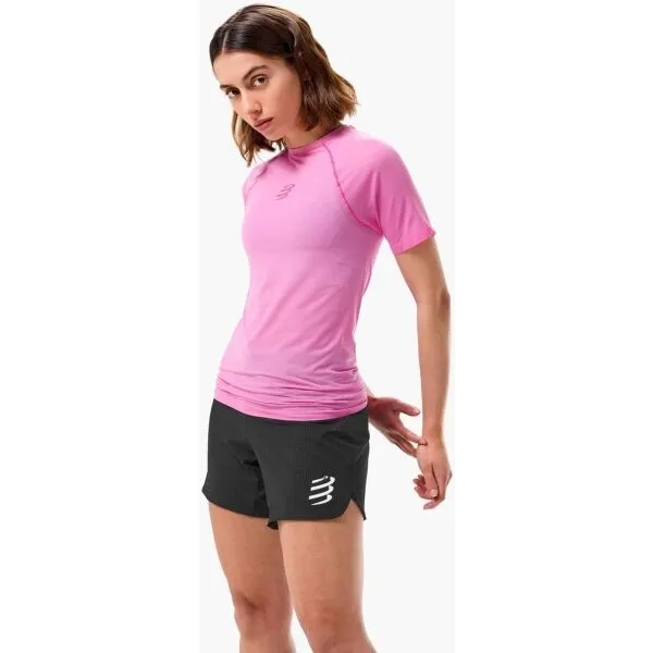 Compressport TRAIL RACING SS TSHIRT W Dámske bežecké tričko, ružová, veľkosť