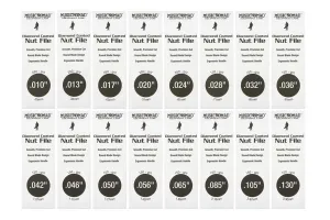 Music Nomad Diamond Coated Nut File Complete Shop Set
