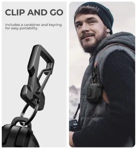 Dexnor odolné puzdro, Apple AirPods 4, čierne