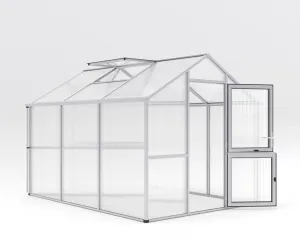 Záhradný skleník KGT Iris III 3,2 x 2,3 m, sivá hliník