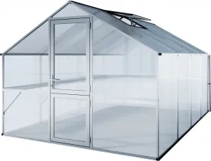 Záhradný skleník KGT Orchidee IV 4,3 x 3 m, sivá hliník