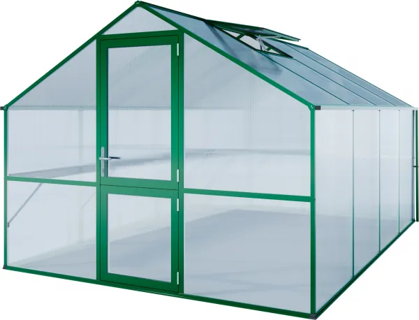 Záhradný skleník KGT Orchidee IV 4,3 x 3 m, zelená