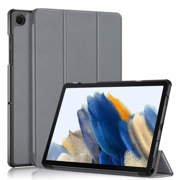 LEATHER Zaklápací obal Samsung Galaxy Tab A9+ šedý