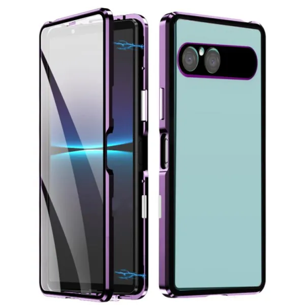 Magnetický kryt 360 pre Sony Xperia 10 VII fialový
