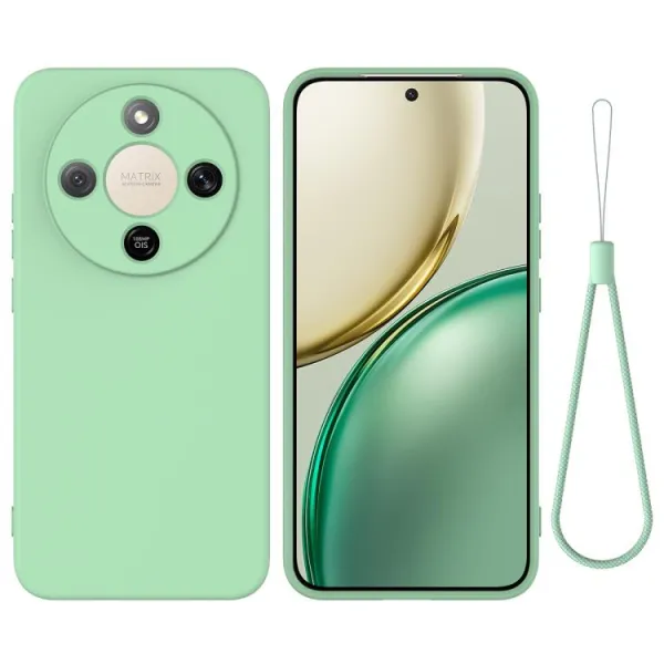 RUBBER Ochranný obal pre Honor Magic8 Lite 5G zelený
