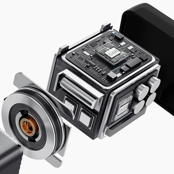 DUDAO A67EU GaN 67W Sieťová nabíjačka s káblom USB-C čierna