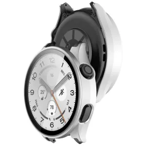 PC FULL COVER Plastový kryt so sklom pre Xiaomi Watch 5 strieborný