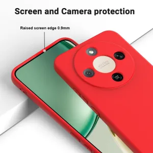 RUBBER Ochranný obal pre Honor Magic8 Lite 5G červený