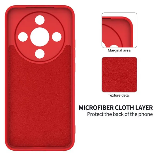 RUBBER Ochranný obal pre Honor Magic8 Lite 5G červený