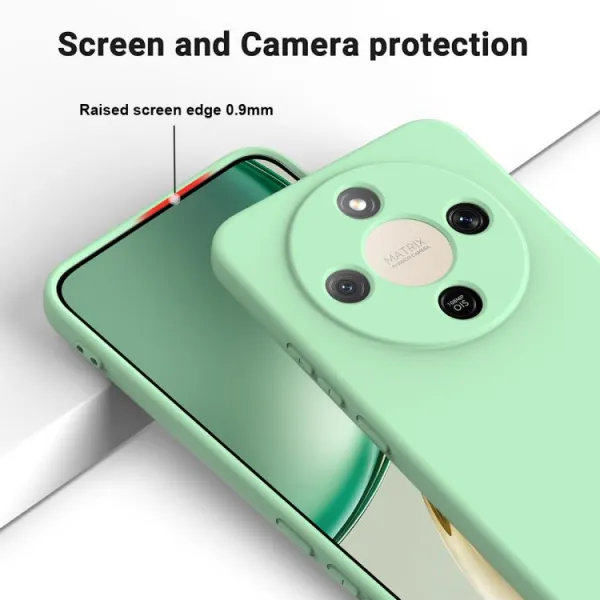 RUBBER Ochranný obal pre Honor Magic8 Lite 5G zelený