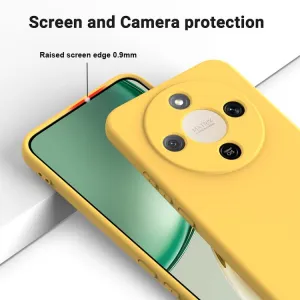 RUBBER Ochranný obal pre Honor Magic8 Lite 5G žltý
