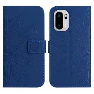 ART SUNFLOWER Peňaženkový kryt so šnúrkou pre OnePlus 15R svetlomodrý
