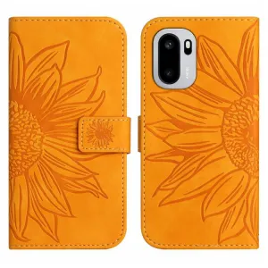 ART SUNFLOWER Peňaženkový kryt so šnúrkou pre OnePlus 15R žltý