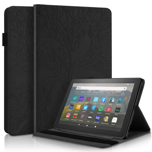 ART TREE Zaklápací obal pre Amazon Fire HD 10 (2023) čierny