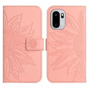 ART SUNFLOWER Peňaženkový kryt so šnúrkou pre OnePlus 15R ružový