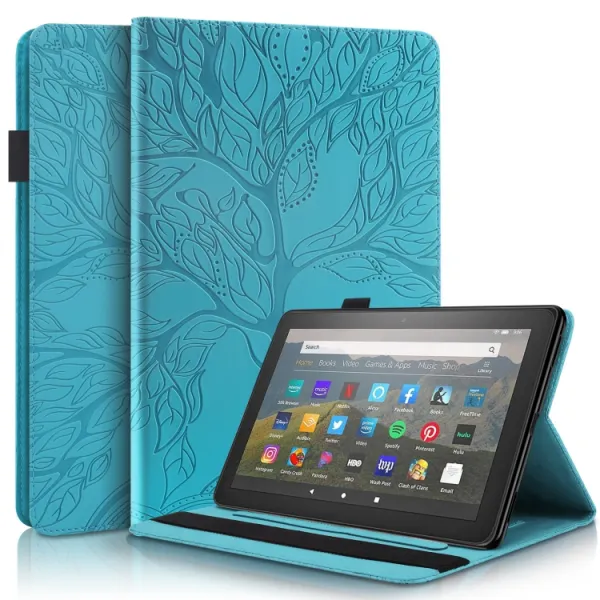 ART TREE Zaklápací obal pre Amazon Fire HD 10 (2023) modrý