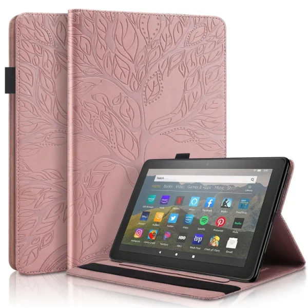 ART TREE Zaklápací obal pre Amazon Fire HD 10 (2023) ružový