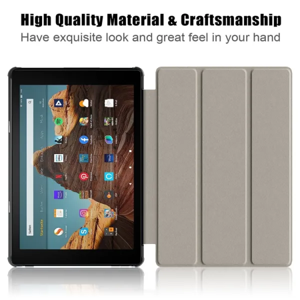 ART Zaklápacie puzdro pre Amazon Fire HD 10 (2023) LAZY CAT