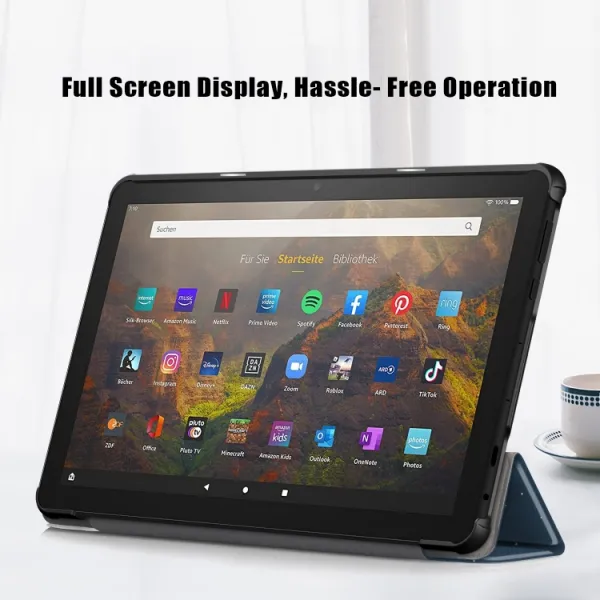 ART Zaklápacie puzdro pre Amazon Fire HD 10 (2023) LAZY CAT