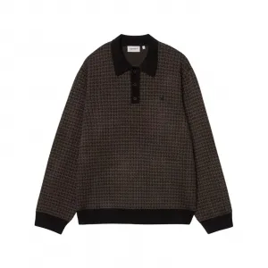 Carhartt WIP L/S Lowis Polo "Lowis Houndstooth Vitola Heather" (I035395-35MXX)