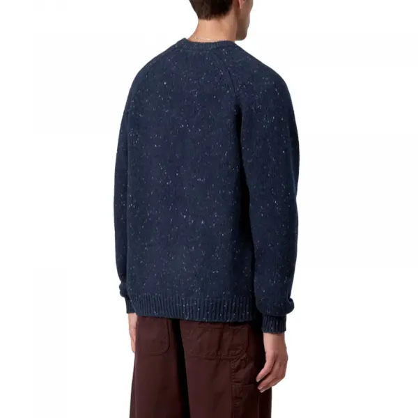 Carhartt WIP Anglistic Sweater "Speckled Jupiter" (I010977-3ATXX)