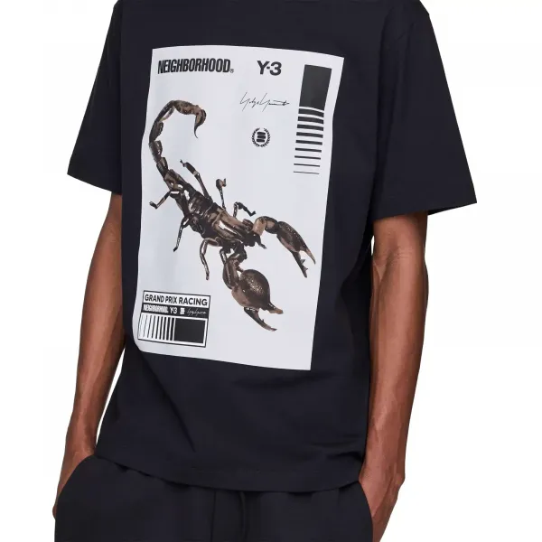adidas Y-3 x Neighborhood Graphic Tee "Black" (KC8823)