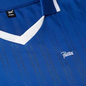 Patta Jacquard Striped Long Sleeve Jersey "Monaco Blue" (4550-313-0003-207)