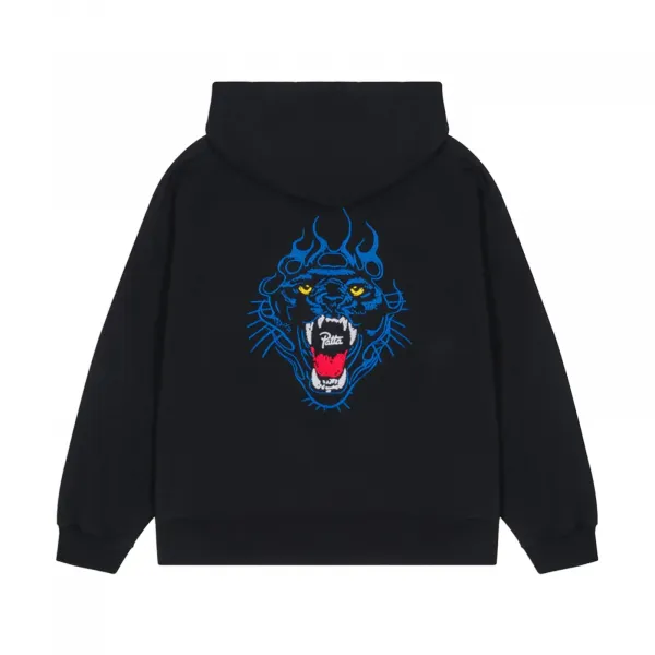 Patta Embroidered Fire Panther Hooded Sweater "Black" (2050-325-0026-001)