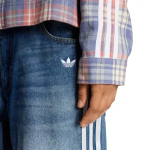 adidas Loose Denim Destressed Pants W "Medium Blue Denim" (KE3300)