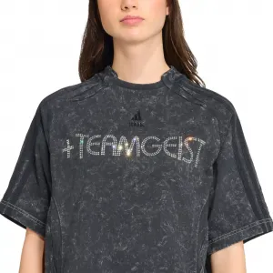 adidas Adilenium Season 4 Teamgeist Washed Rhinestone Tee W "Black" (KF3113)