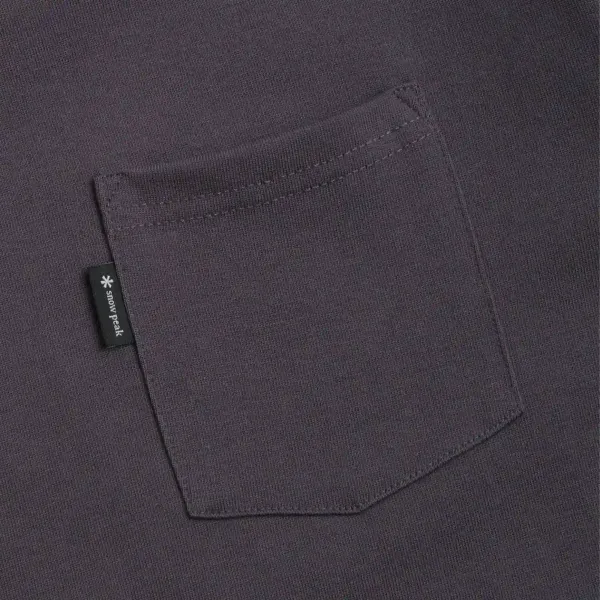 Snow Peak New Standard Pocket T-Shirt "Charcoal" (NSD-TS-25AU001-013)