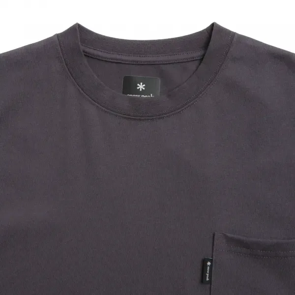 Snow Peak New Standard Pocket T-Shirt "Charcoal" (NSD-TS-25AU001-013)