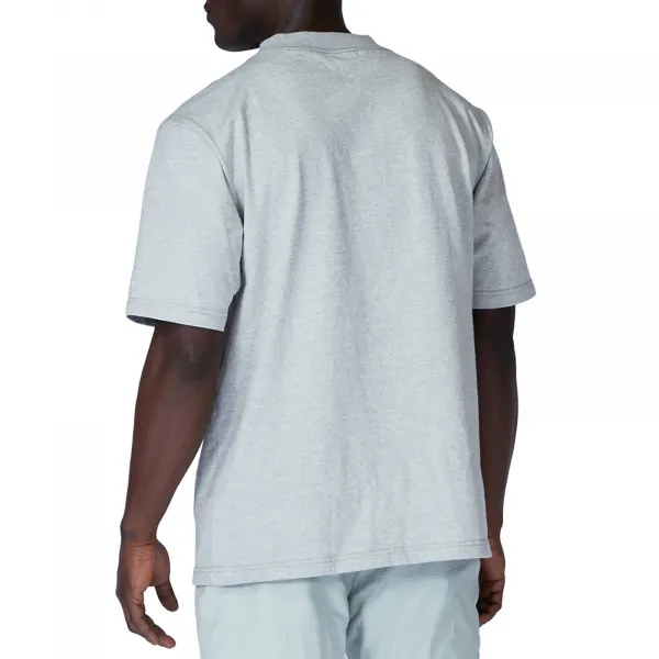 Snow Peak Recycled Cotton Heay Mockneck T-Shirt "Melange Grey" (TS-22SU402R-MG)