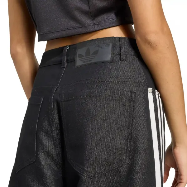 adidas Adilenium Season 4 Teamgeist Baggy Shine Denim Pants W "Black" (KE9799)