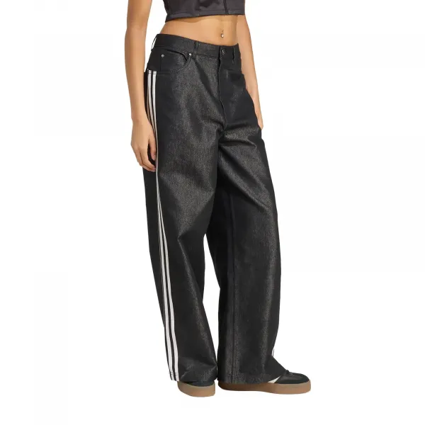 adidas Adilenium Season 4 Teamgeist Baggy Shine Denim Pants W "Black" (KE9799)