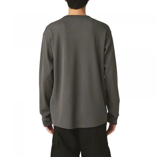 Snow Peak Dry Thermal L/S T-Shirt "Charcoal" (SW-25AU011-013)