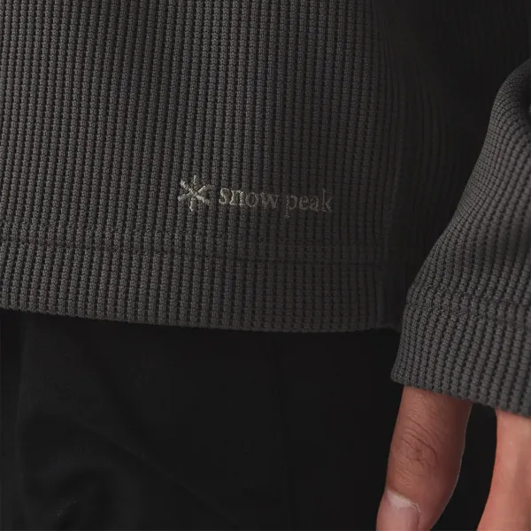 Snow Peak Dry Thermal L/S T-Shirt "Charcoal" (SW-25AU011-013)