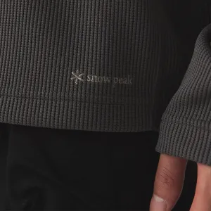 Snow Peak Dry Thermal L/S T-Shirt "Charcoal" (SW-25AU011-013)