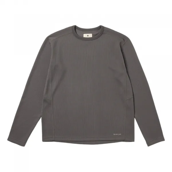 Snow Peak Dry Thermal L/S T-Shirt "Charcoal" (SW-25AU011-013)