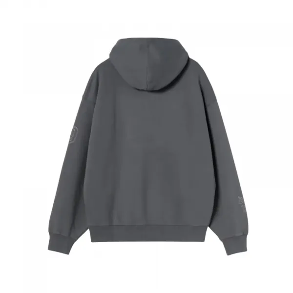 Carhartt WIP Hooded Hackwork Sweatshirt "Prophyry Fleur De Sel" (I035641-3EGXX)