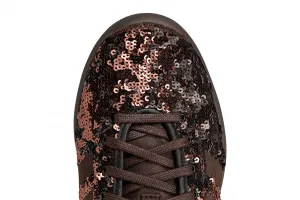 adidas x Wales Bonner Karintha Lo Sequin W "Dark Brown" (KH8798)
