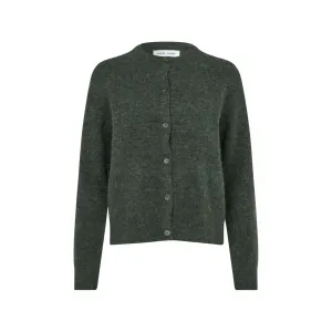 Samsøe Samsøe Nor Short Cardigan 7355 W "Dark Evergreen Mel." (F16422744-DARK-EVERG)