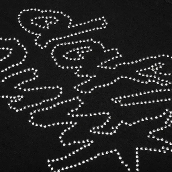 Pleasures x Daft Punk Lucky Studded Hoodie "Black" (P25DP004-BLACK)