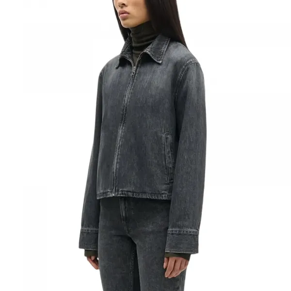 Samsøe Samsøe Sanarinna Zip Jacket 15590 W "Grey Cloud" (F25400008-GREY-CLOUD)