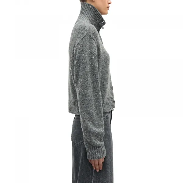 Samsøe Samsøe Salois Cardigan 15724 W "Dark Grey Mel." (F25400045-DARK-GREY)