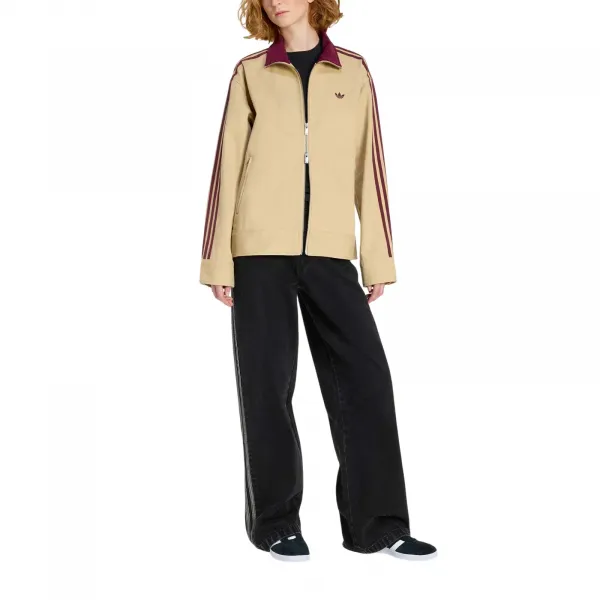 adidas Athletics Dept Twill Firebird Jacket W "Linen Khaki" (KF2312)